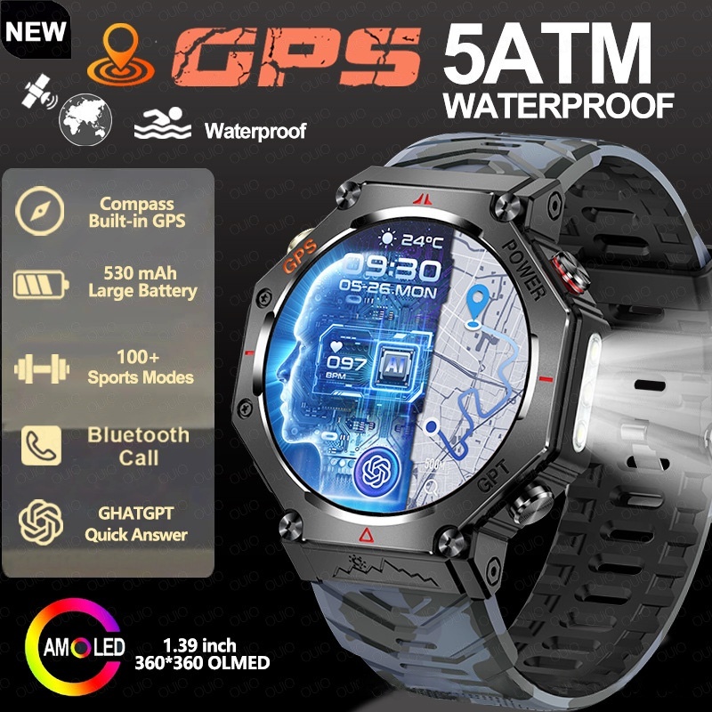 Multifunctional Outdoor Flashlight Smart Waterproof Watch - Image 10