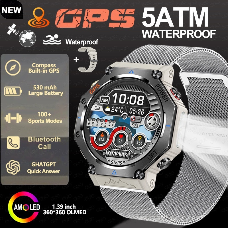 Multifunctional Outdoor Flashlight Smart Waterproof Watch - Image 7