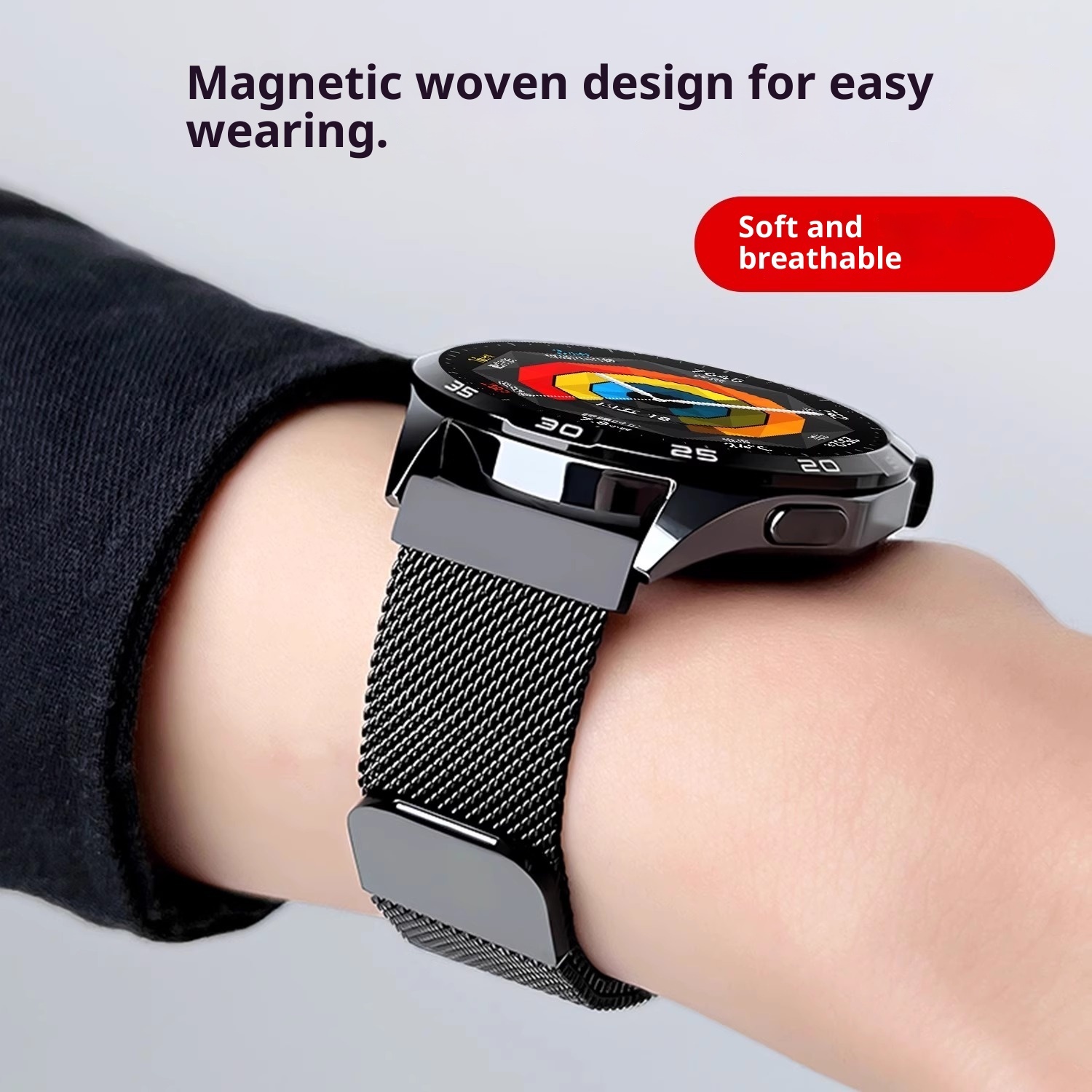 Smart Watch Flat Head Style Milan Strap Garmin Convex Head Universal Metal Strap - Image 6