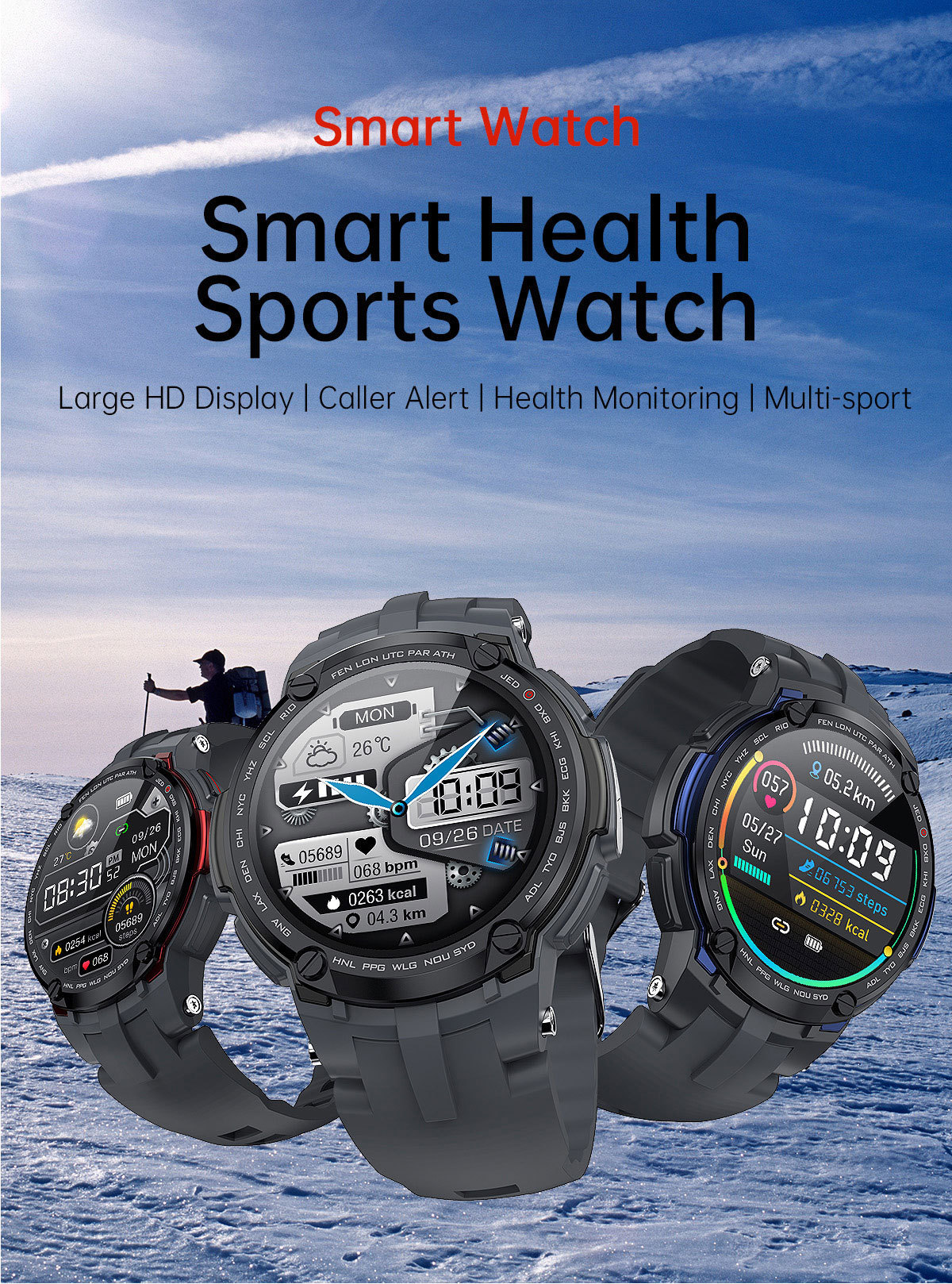 V6 Smart Sports Health Watch Sleep Monitoring - Image 5