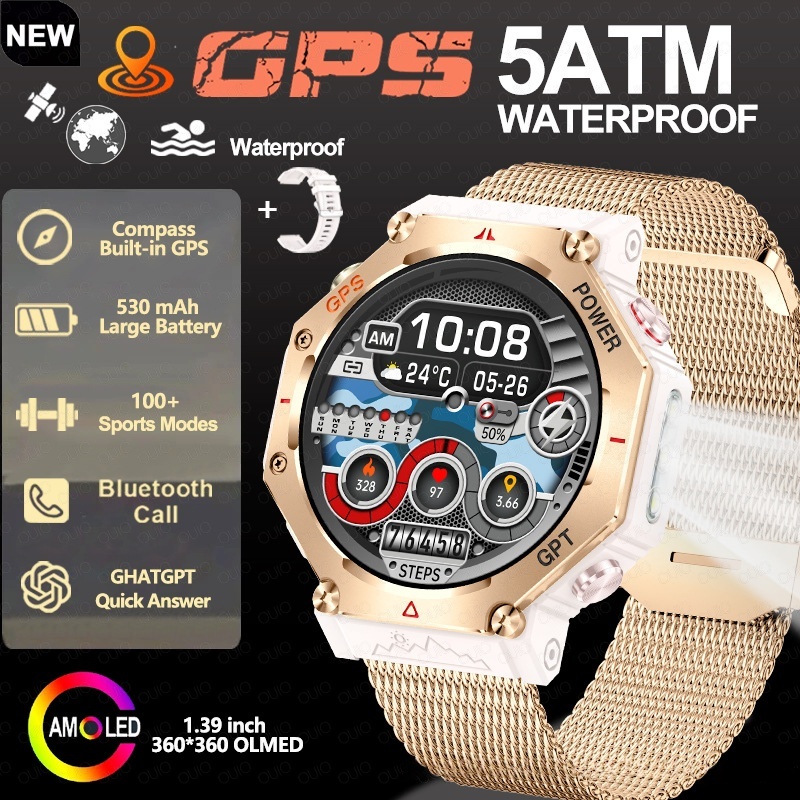 Multifunctional Outdoor Flashlight Smart Waterproof Watch - Image 6