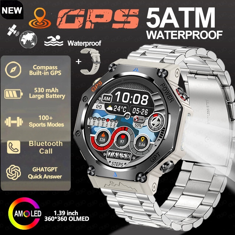 Multifunctional Outdoor Flashlight Smart Waterproof Watch - Image 4