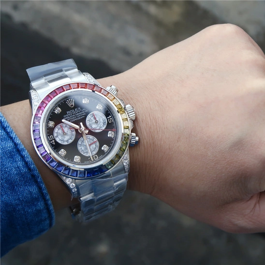 DAYTONA RAINBOW DIAMOND SILVER STAINLESS STEEL 40MM 116599 RBOW - Image 2